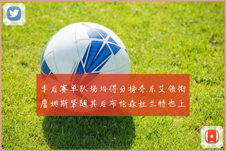 季后赛单队场均得分榜乔东艾领衔詹姆斯紧随其后布伦森杜兰特也上榜