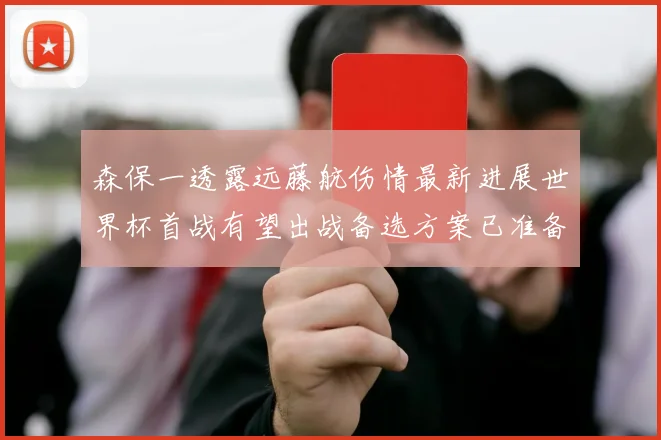 森保一透露远藤航伤情最新进展世界杯首战有望出战备选方案已准备就绪